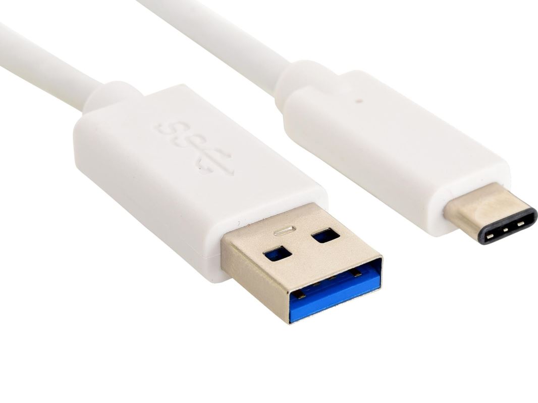 Sandberg kábel USB-C 3.1 > USB 3.0, 2m, biely 136-14