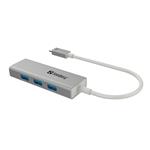 Sandberg konvertor USB-C samec > 3 x USB 3.0 samice 136-03