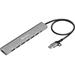 Sandberg USB-C/A na 7× USB-A Hub, hliníkový rozbočovač se 7× USB 3.0 porty, černá 5705730136665