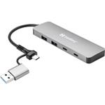 Sandberg USB-C/A to 2xUSB-A+2xUSB-C Hub 136-64