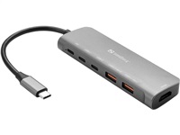 Sandberg USB-C Dock HDMI + 2xUSB-A + 2xUSB-C + PD100W 136-65