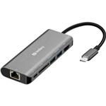 Sandberg USB-C Dock HDMI+LAN+SD+USB100W 136-18