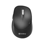 Sandberg Wireless Mouse Pro Recharge, bezdrátová 2.4 GHz+BT optická myš, 1600dpi, černá 5705730631023