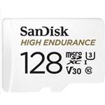 SanDisk 128GB microSDHC Card High Endurance (R:100/W:40 MB/s, Class 10, U3 V30) + Adapter SDSQQNR-128G-GN6IA