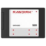 SANDISK 520 SATA III, 4TB, SSD disk 2,5", TLC 3D NAND, R:560MB/s, W:525MB/s SDSS51400TAB-000G0