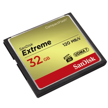 SanDisk CF 32 GB Extreme (120/85 MB/s, VPG20, UDMA7) 124093