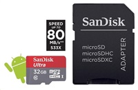 SanDisk Extreme/micro SDHC/32GB/UHS-I U3 / Class 10/+ Adaptér SDSQXAF-032G-GN6AA