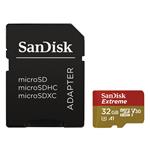SanDisk Extreme - Paměťová karta flash (adaptér microSDHC - SD zahrnuto) - 32 GB - A1 / Video Class SDSQXAF-032G-GN6MA