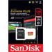 SanDisk Extreme PLUS - Paměťová karta flash (adaptér microSDXC na SD zahrnuto) - 128 GB - A2 / Vide SDSQXBZ-128G-GN6MA