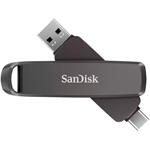 SanDisk Extreme PRO Dual Drive 256GB / USB Type-C + USB Type-A / USB 3.2 Gen 1 / kov / černá SDDDE1-256G-G46