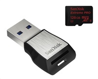 SanDisk Extreme Pro - Paměťová karta flash - 128 GB - UHS Class 3 / Class10 - microSDXC UHS-II SDSQXPJ-128G-GN6M3