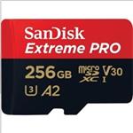 SanDisk Extreme Pro - Paměťová karta flash - 256 GB - A2 / Video Class V30 / UHS-I U3 / Class10 - m SDSQXCZ-256G-GN6MA