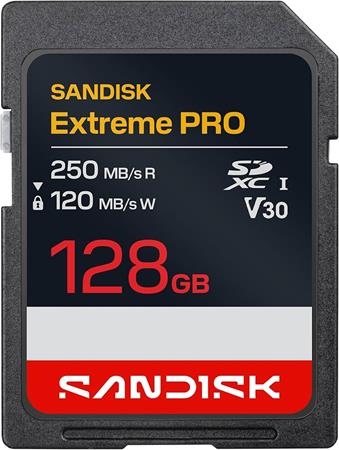SanDisk Extreme Pro SD UHS-I 128GB SD 250MB/s(R) / 120MB/s(W) SDSDXXJ-128G-GSCIN