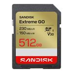 SanDisk Extreme SD UHS-I 512GB SD 230MB/s(R) / 150MB/s(W) SDSDXGN-512G-GNCIN