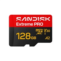 SanDisk micro SDXC Extreme PRO 128GB UHS-I U3 (250R/120W MB/s, UHS-I U3 V30) + adaptér SDSQXCJ-128G-GS6MA