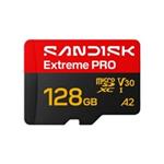SanDisk micro SDXC Extreme PRO 128GB UHS-I U3 (250R/120W MB/s, UHS-I U3 V30) + adaptér SDSQXCJ-128G-GS6MA