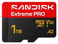 SanDisk micro SDXC Extreme PRO 1TB UHS-I U3 (250R/170W MB/s, UHS-I U3 V30) + adaptér SDSQXCJ-1T00-GS6MA