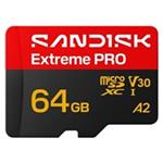 SanDisk micro SDXC Extreme PRO 64GB UHS-I U3 (200R/90W MB/s, UHS-I U3 V30) + adaptér SDSQXCU-064G-GS6MA