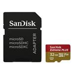 SanDisk MicroSDHC karta 32GB Extreme PLUS (R100/W90MB/s, UHS-I V30, Rescue Pro Deluxe) + adaptér SDSQXBO-032G-GU6MA