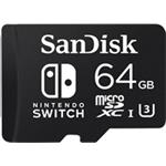 SanDisk microSDXC UHS-I card for Nintendo Switch 64GB - Nintendo licensed Product - 100MB/s read / 60 SDSQXAT-064G-GN6ZA