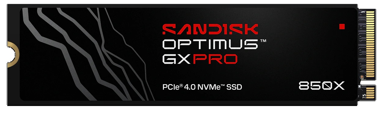 SANDISK OPTIMUS GX PRO 850X NVMe 2TB PCIe, Gen4, (R:7300, W:6600MB/s) SDSP81200TAN-000E0