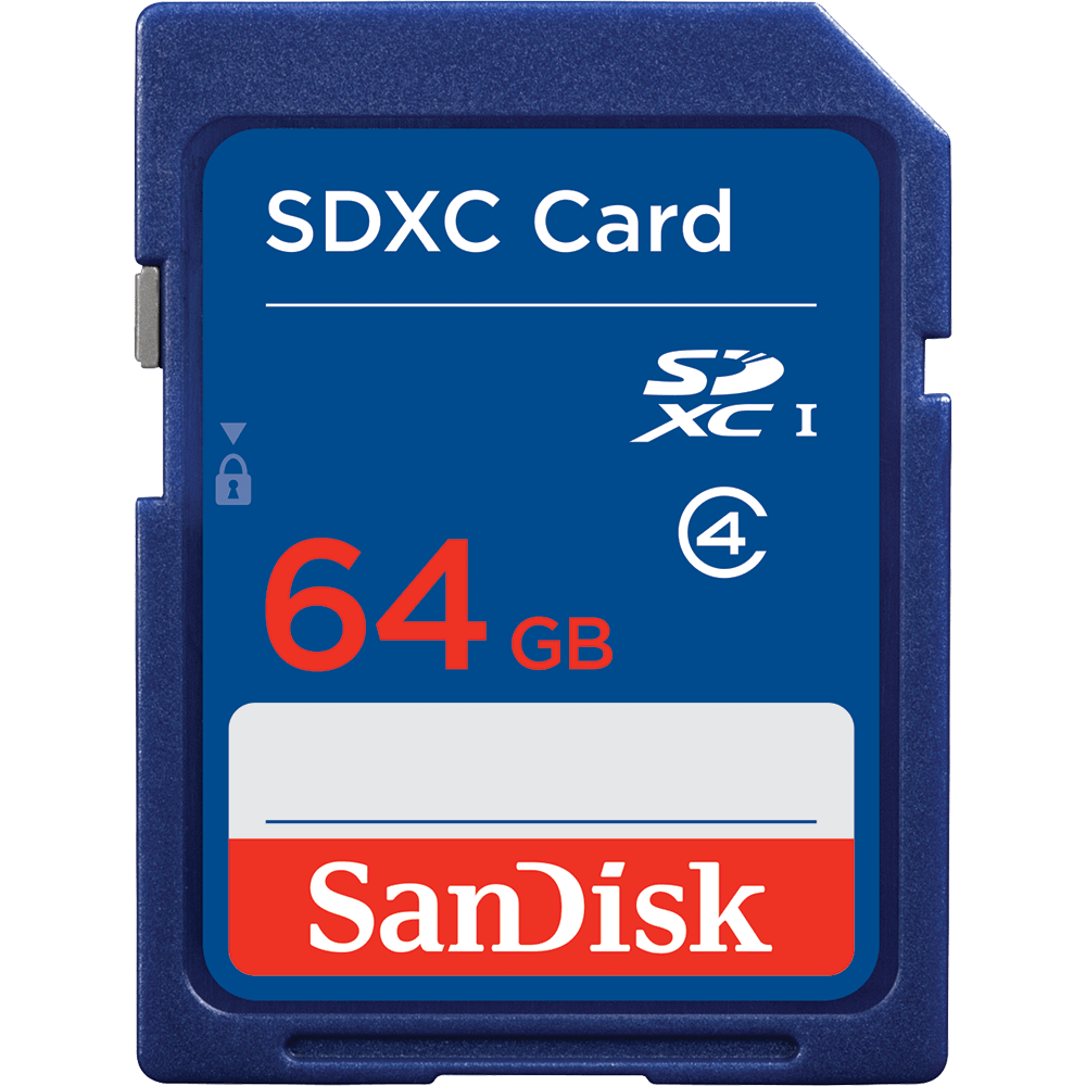 SanDisk - Paměťová karta flash - 64 GB - Třída 4 - SDXC SDSDB-064G-B35