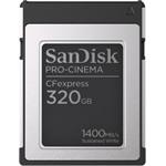 SanDisk PRO-CINEMA CFexpress Type B Card? 320GB up to 1700MB/s Read, up to 1500MB/s Write SDCFEC-320G-GN4NN