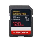 SanDisk SDXC karta 128GB Extreme PRO (R:300/W:210 MB/s, Class 10, UHS-II, V60) SDSDXEM-128G-GN4IN