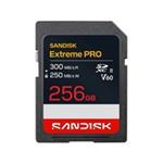 SanDisk SDXC karta 256GB Extreme PRO (R:300/W:250 MB/s, Class 10, UHS-II, V60) SDSDXEM-256G-GN4IN