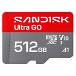 SanDisk Ultra GO microSDHC UHS-I Card 512GB MicroSD 190MB/s Read Full HD video SDSQUGN-512G-GN6MN