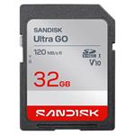 SanDisk Ultra GO SDHC UHS-I Card 32GB SD 120MB/s Read Full HD video SDSDUGN-032G-GN6IN