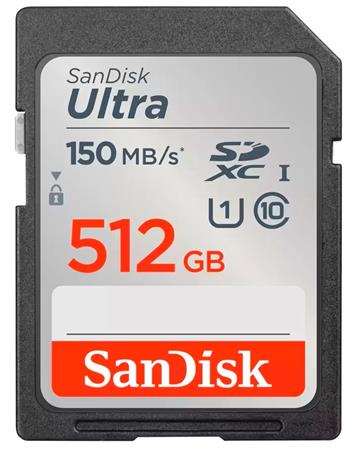 SanDisk Ultra GO SDXC UHS-I Card 512GB SD 190MB/s Read Full HD video SDSDUGN-512G-GN6IN