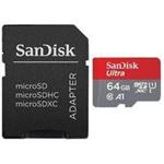 SANDISK ULTRA microSDXC 64 GB 100MB/s A1 Cl.10 UHS-I + ADAPTER SDSQUAR-064G-GN6IA