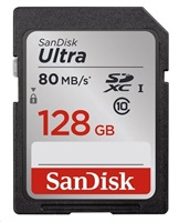 SanDisk Ultra - Paměťová karta flash - 128 GB - Class 10 - SDXC UHS-I SDSDUNC-128G-GN6IN