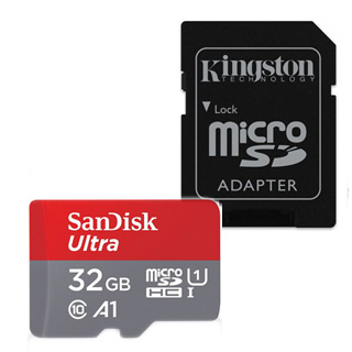 SanDisk Ultra - Paměťová karta flash (adaptér microSDHC - SD zahrnuto) - 32 GB - A1 / UHS Class 1 / SDSQUAR-032G-GN6MA