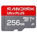 Sandisk Ultra PLUS micro SDHC karta 256GB UHS-I, V10, U1, C10, (200MB/s) SDSQUBQ-256G-GN6MA