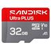 Sandisk Ultra PLUS micro SDHC karta 32GB UHS-I,V10, U1, C10, (130MB/s) SDSQUB3-032G-GS6MA