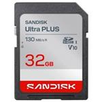 Sandisk Ultra PLUS SDHC karta 32GB UHS-I,V10, U1, C10, (130MB/s) SDSDUB3-032G-GN6IN