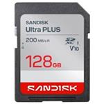 Sandisk Ultra PLUS SDXC karta 128GB UHS-I, V10, U1, C10, (200MB/s) SDSDUBQ-128G-GN6IN