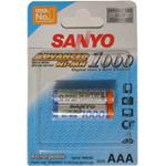 SANYO akumulátory AAA NiMH 1000 mAh, blister 2 ks SAHR4U1000-2BP