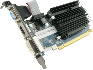 Sapphire ATI Radeon HD6450 1GB/64-bit DDR3, DVI, HDMI, VGA, Heatsink, bulk 11190-02-10G