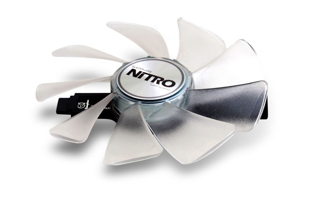 Sapphire Nitro Gear LED FAN / pro VGA karty Sapphire RX 5xx series / 95mm / bílý 4N001-03