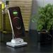 Satechi 2-in-1 Magnetic Wireless Charging Stand - White Aluminium ST-WMCS2M