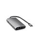 Satechi 7 v 1 USB-C Slim Multiport adaptér s Ethernetom – Sivý (Space Grey) ST-P7SM
