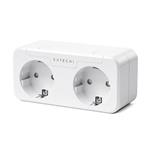 Satechi Dual Smart Outlet works with Apple Homekit - White ST-HK20AW-EU