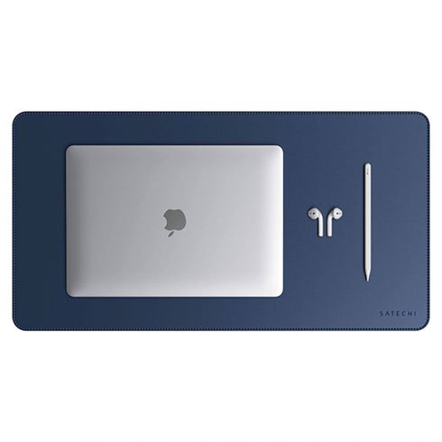Satechi Eco Leather Desk Mat Blue ST-LDMB