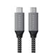 Satechi kábel USB-4 C-to-C Cable 25cm - Space Gray ST-U4C25M