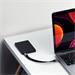 Satechi kábel USB-C to USB-C Gen 2 Flat Cable - Space Gray ST-TCCFC