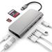 Satechi USB-C Multiport adaptér 4K 8ports - Space Gray Aluminium ST-TCMAM
