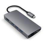 Satechi USB-C Multiport adaptér 4K 8ports v2 - Space Gray Aluminium ST-TCMA2M